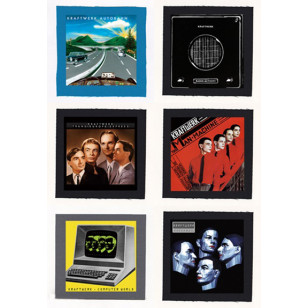Kraftwerk - The Man Machine, Computer World Album Cloth Patch or Magnet Set 
